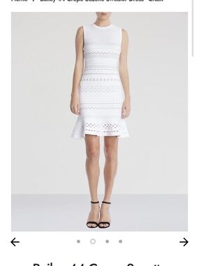 Bailey 44 Chalk Sleeveless Knit Fit-and-Flare Mini Dress